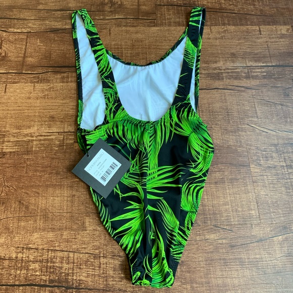 🇺🇸🇺🇸Norma Kamali MARISSA palm leaf size M swimwear - Picture 9 of 13